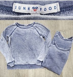 NWOT Junk Food Clothing Burnout Pullover Long Sleeve Top
